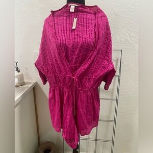 Victoria’s Secret One Piece‎ Romper Size L Swim CoverUp Sleep or Casual Wear NWT